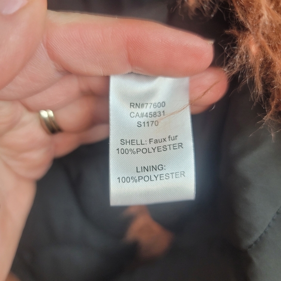 Faux Fur Reversible Long Jacket - Picture 3 of 8